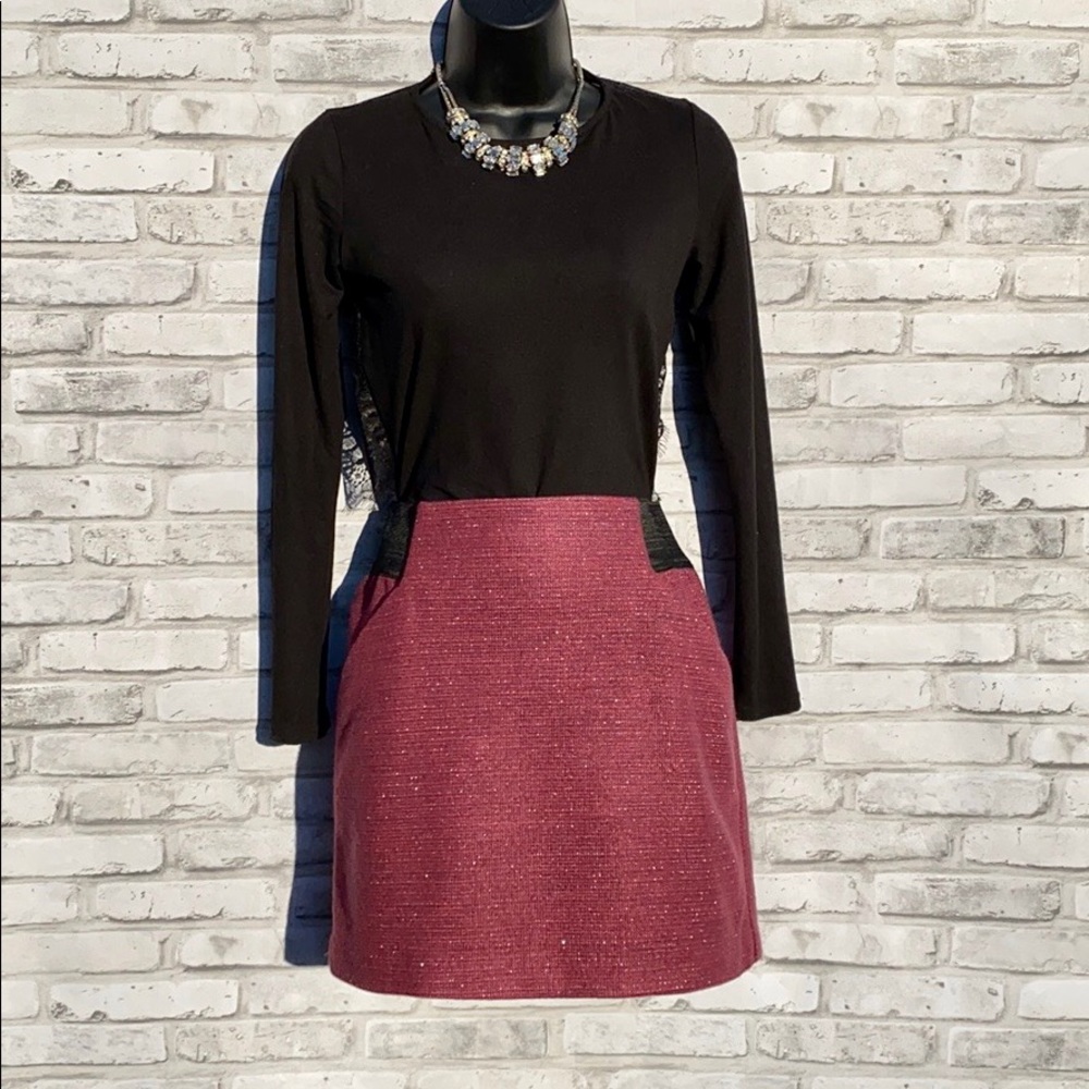🤍 Maroon Skirt with Pockets 🤍